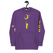 Load image into Gallery viewer, #25 Dreams Work Logo Hoodie - Purple/Yellow