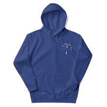 Load image into Gallery viewer, TCU Dreams Work Embroidered Hoodie - Blue/White